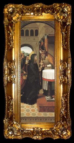 framed  Juan Correa de Vivar The Presentation of Jesus inthe Temple, ta009-2